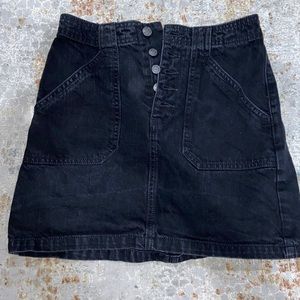 Hollister Black Jean Skirt, Rarely worn, size 3